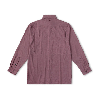GameGuard - Maroon Pearl Snap Shirt | Long Sleeve