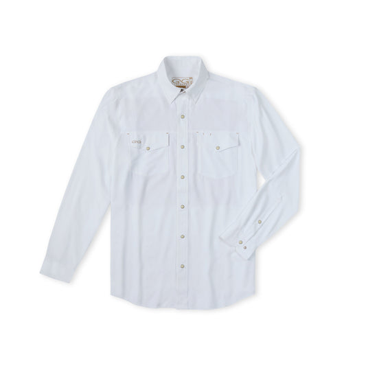 GameGuard White StockYard Shirt | Long Sleeve