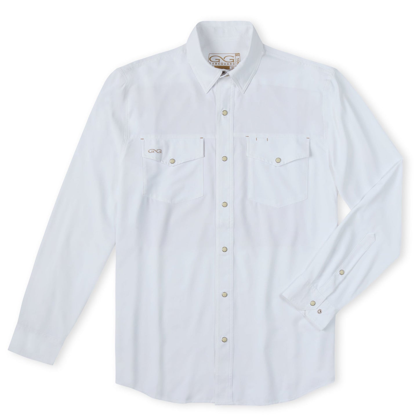 GameGuard White StockYard Shirt | Long Sleeve