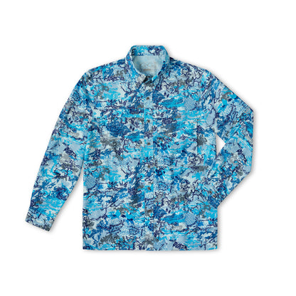 GameGuard Blue Digital Explorer Shirt | Long Sleeve