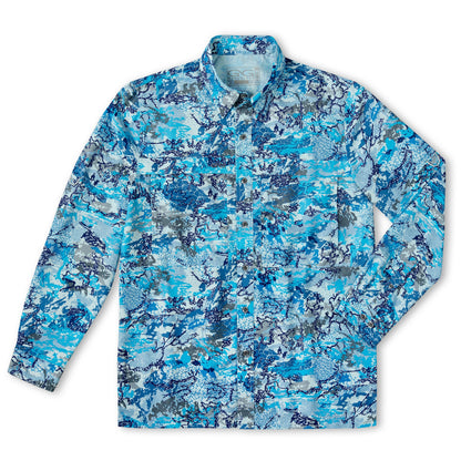 GameGuard Blue Digital Explorer Shirt | Long Sleeve