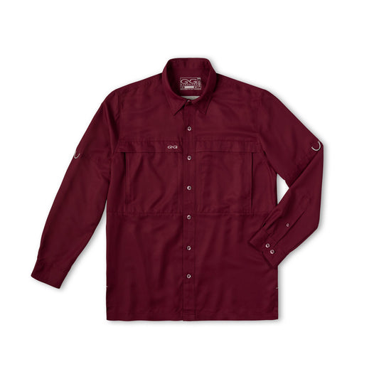 GameGuard Maroon Explorer Shirt | Long Sleeve