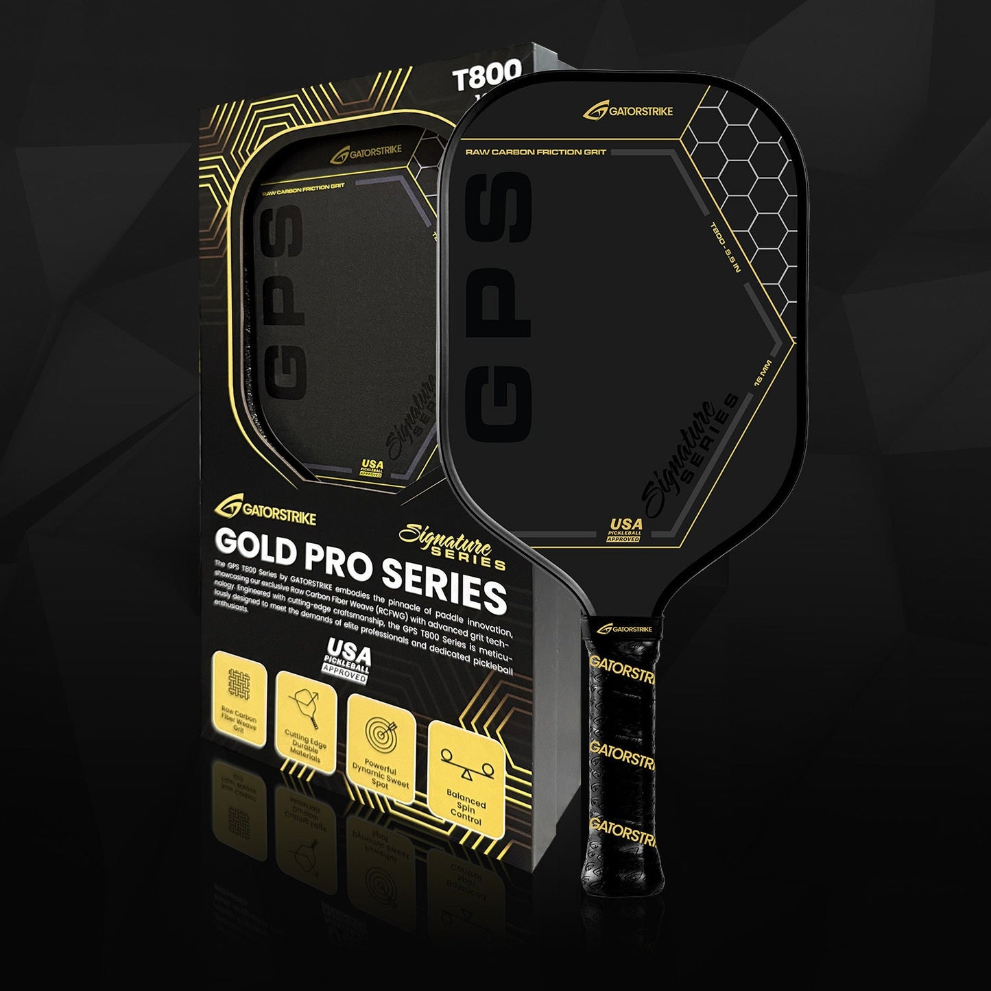GatorStrike Gold Pro Control T700 (16mm) Raw Carbon Fiber Weave Grit