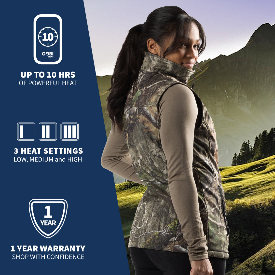 Gobi Heat Colorado Women’s Heated Hunting Vest - Camo