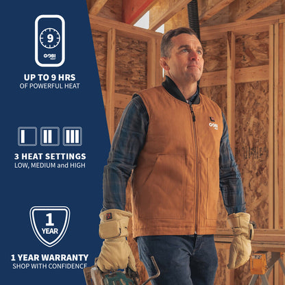 Gobi Heat Ibex Mens Heated Workwear Vest