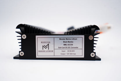 Monster Marine Lithium GOLF CART DC-DC CONVERTER  - BLACK MAMBA - MML-GCC50