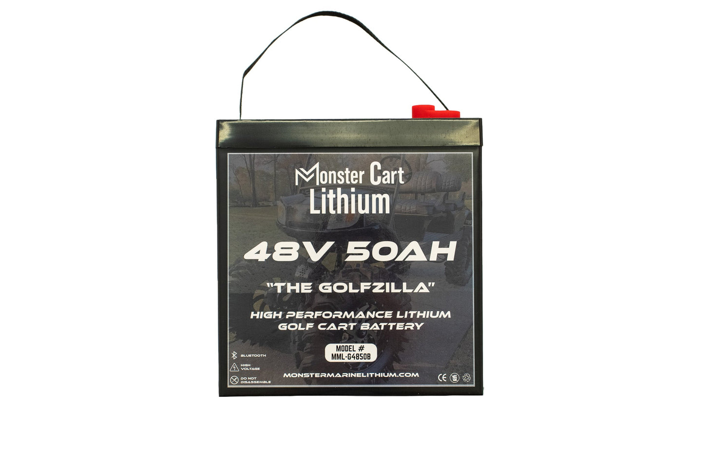 Monster Marine Lithium 48V 50AH - "THE GOLFZILLA" - BLUETOOTH HIGH PERFORMANCE LITHIUM GOLF CART BATTERY - GC2 GROUP