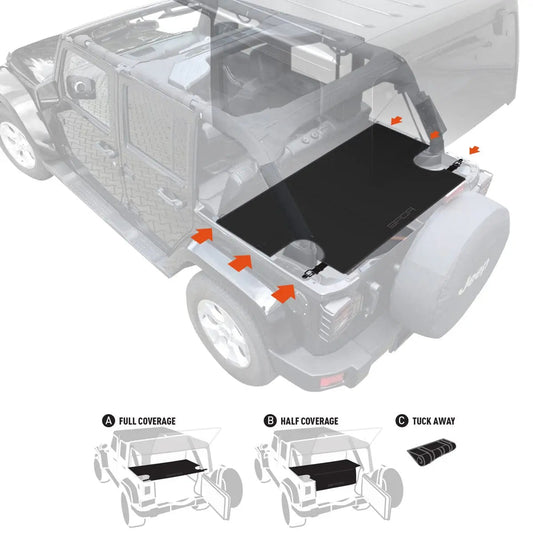 GPCA Jeep Wrangler JK 4DR Cargo Freedom Pack LITE