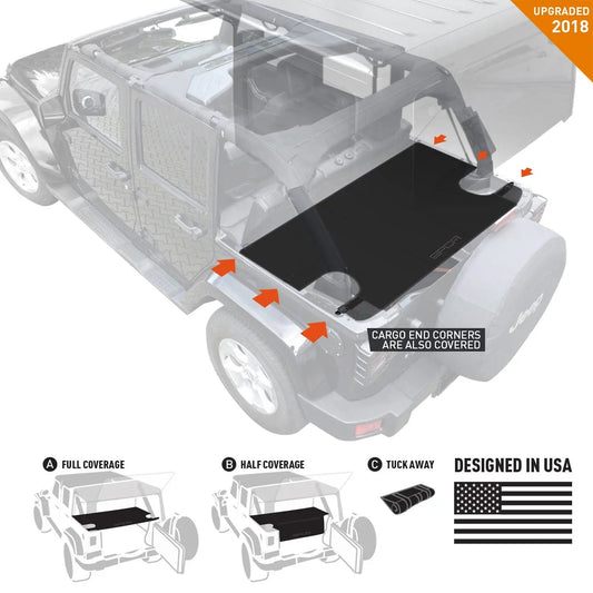 GPCA Jeep Wrangler JK 4DR Cargo Cover LITE