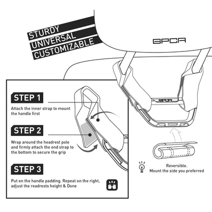 GPCA Back Grip PRO Color Headrest Handles