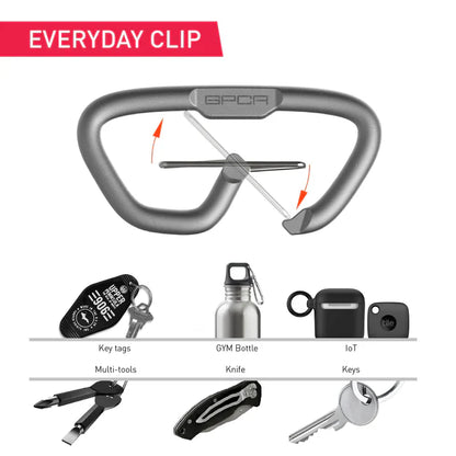 Stinger Survival Tools Stainless Steel Spiked Monkey Fist: Car Emergency Window Breaker + GPCA Carabiner Loop LITE (1 PC)