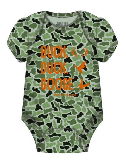 Hooked & Tagged  - Buck, Duck, Goose Onesie