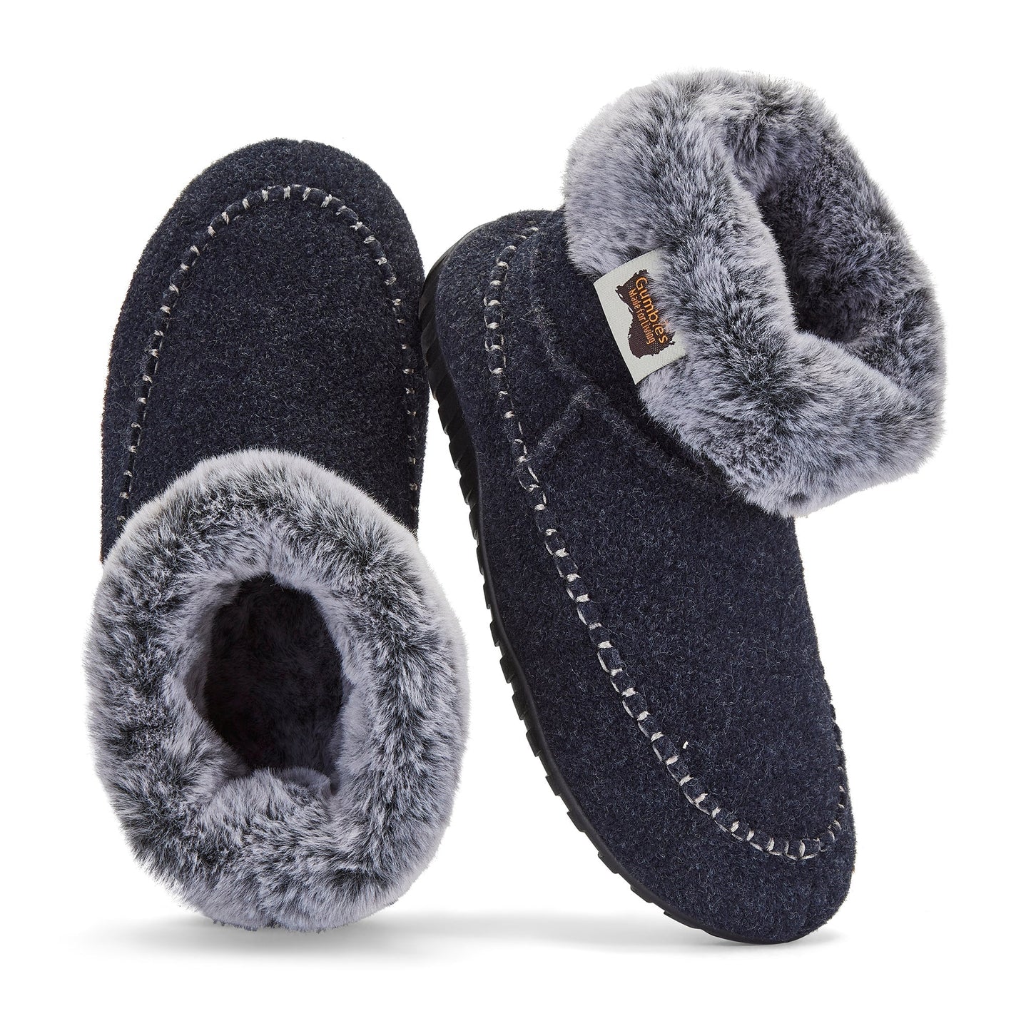 Gumbies Ossa High - Men's - Navy & Grey