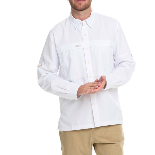 GameGuard White Explorer Shirt | Long Sleeve
