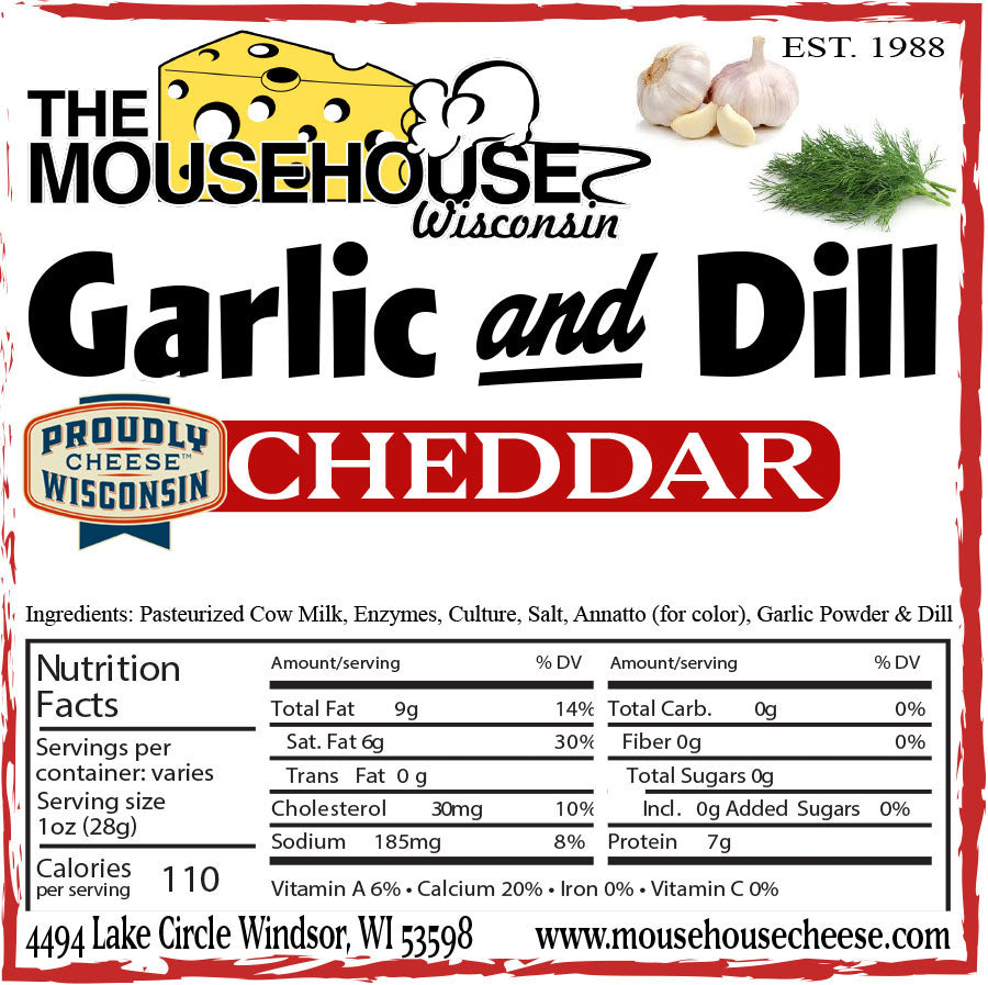 Mousehouse Cheesehaus Garlic & Dill Cheddar