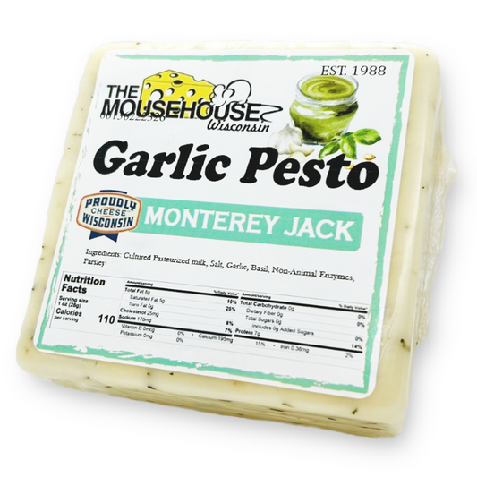 Mousehouse Cheesehaus Garlic Pesto Monterey Jack