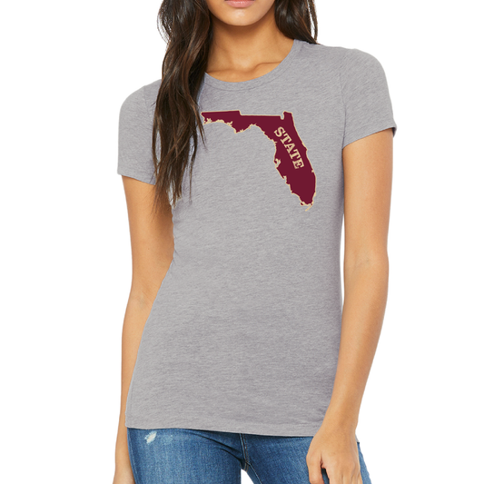 Saltwater Born Garnet and Gold Tee