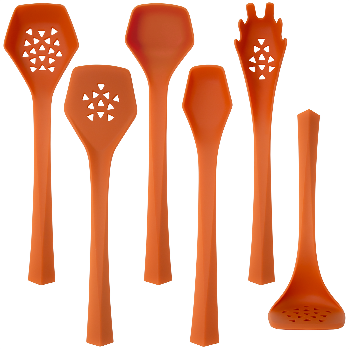 DFACKTO 6 Piece Heavy Duty Kitchen Utensil Set // Orange