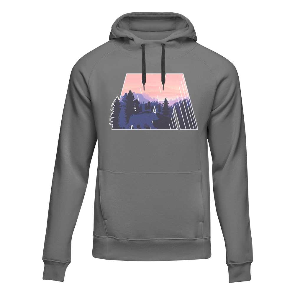 Outdoorzees Geometric Camping Adult Fleece Hoodie