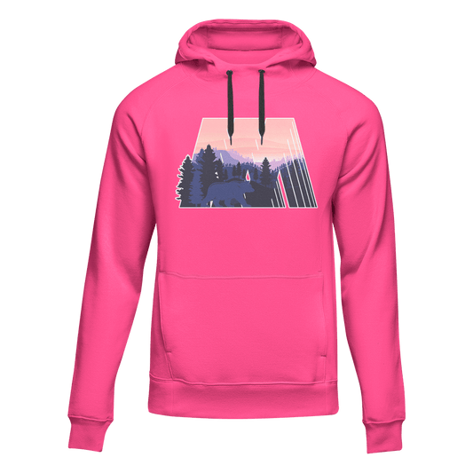 Outdoorzees Geometric Camping Adult Fleece Hoodie