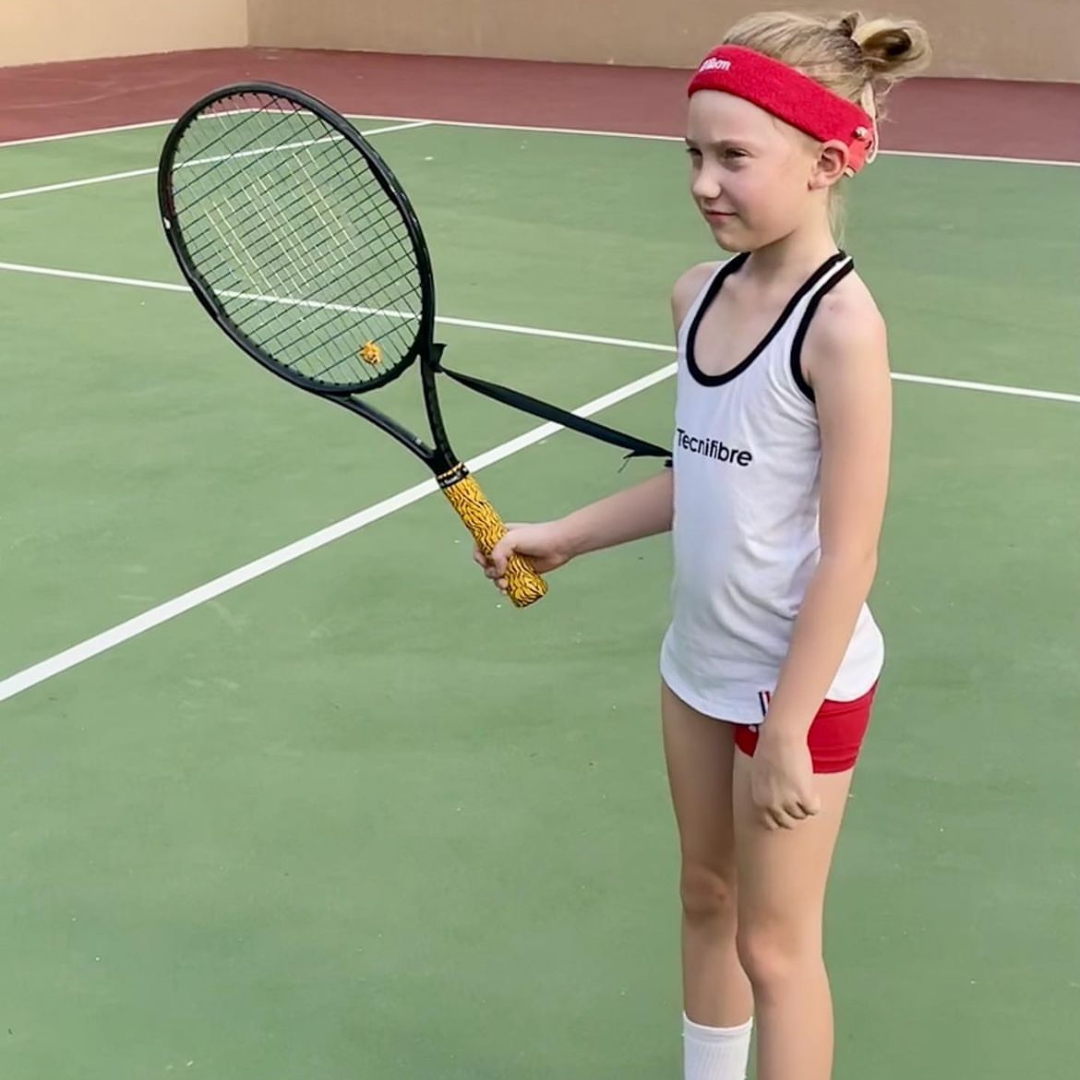 Racket Pets Giraffe Yellow  Tennis Overgrip Tape and Matching Shock Absorbing Dampener for Tennis Racket