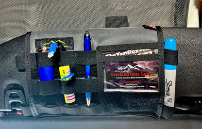 Overland Gear Guy Jeep Gladiator MOLLE Visor Organizer - Tacoma Visor