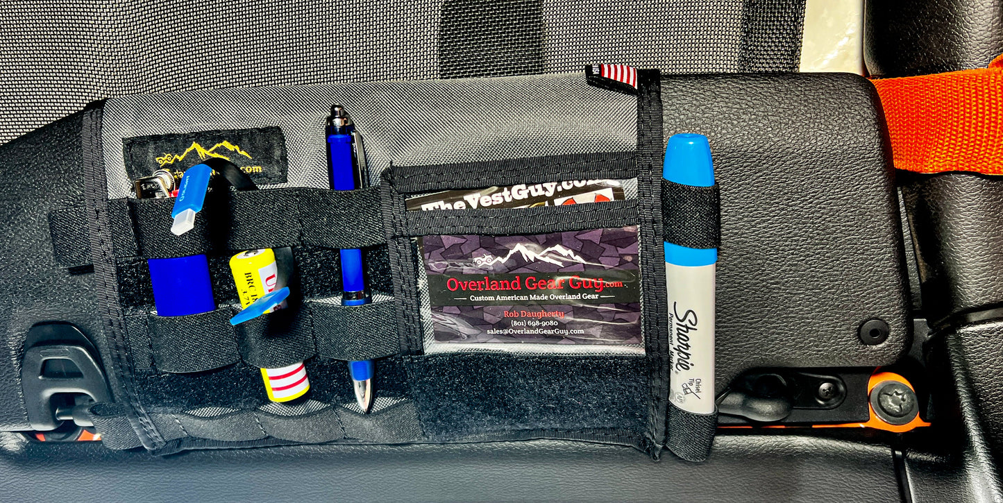 Overland Gear Guy Jeep Gladiator MOLLE Visor Organizer - Tacoma Visor