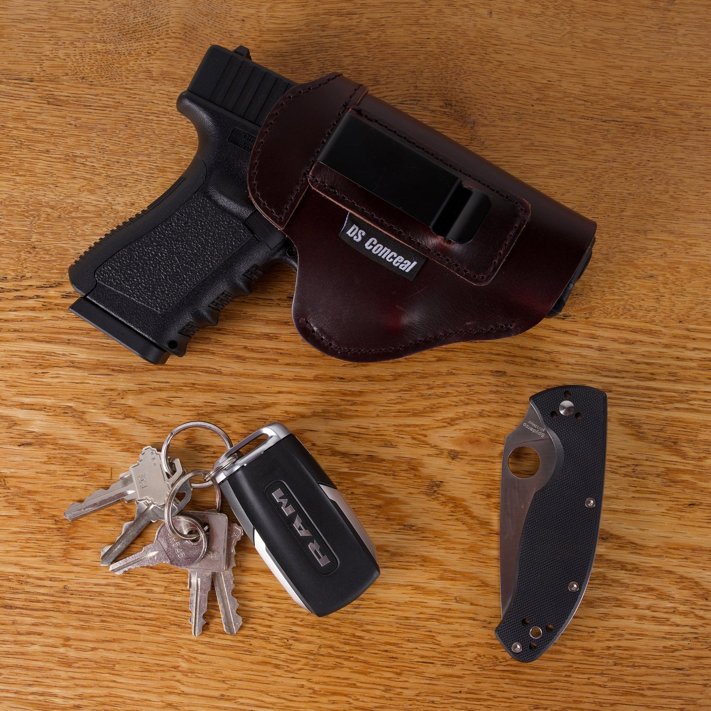 Unisex Inside Waistband Right-Handed Leather Holster by Lady Conceal