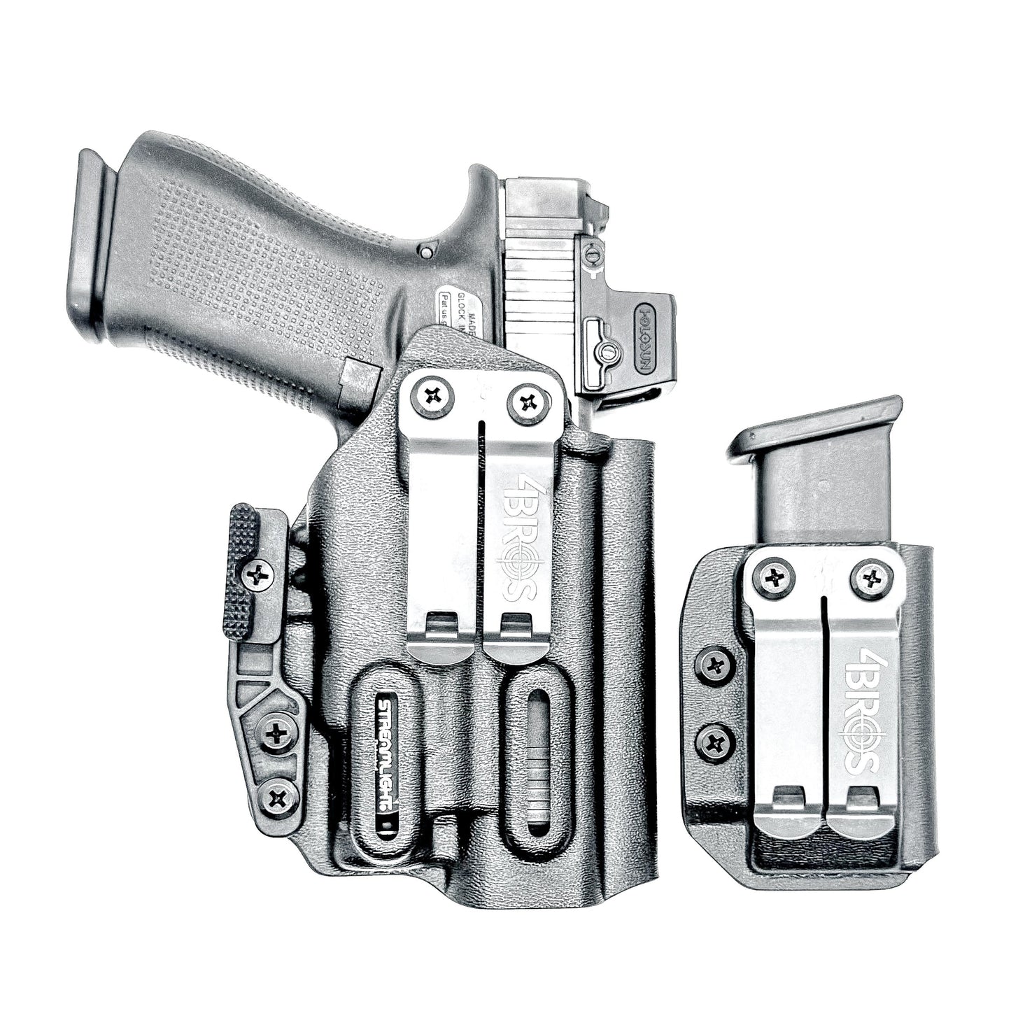 Four Brothers Glock 43X & 48 MOS TLR-7 Sub IWB RH Holster with Magazine Carrier Combo
