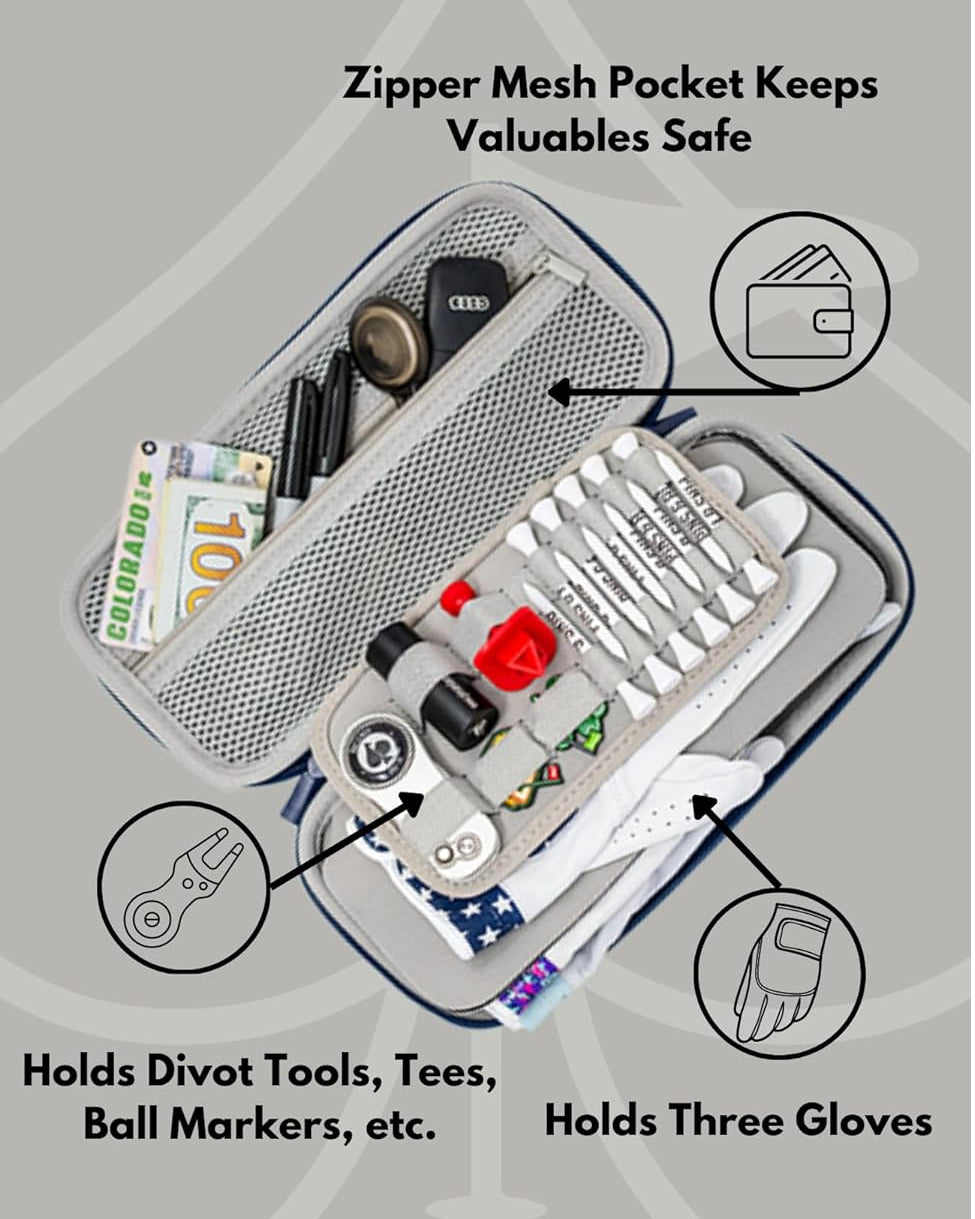 Pins and Aces Glove & Accessory Caddie - Black