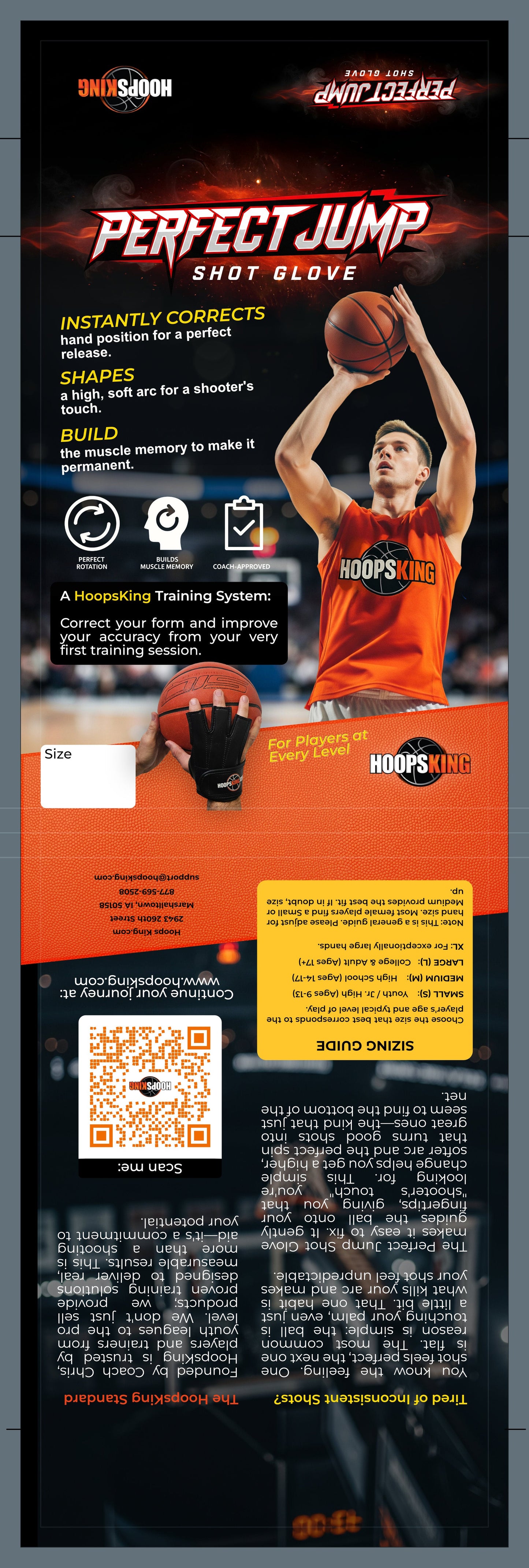 HoopsKing Perfect Jump Shot Glove | Basketball Shooting Glove