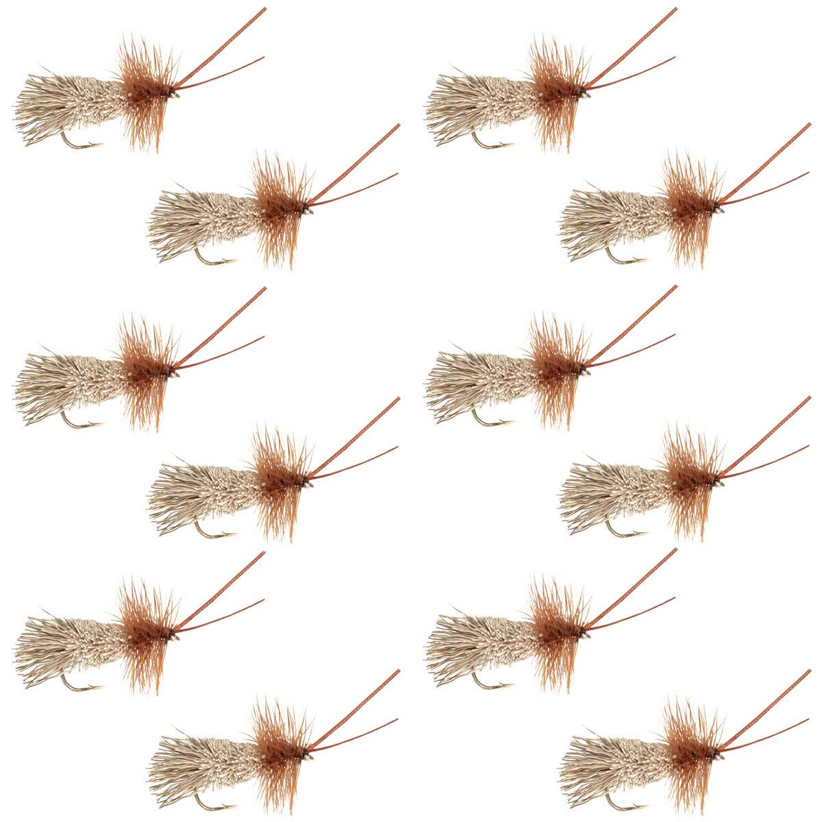 The Fly Fishing Place Goddard Caddis Dry Fly - 12 Flies Size 12