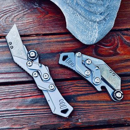 Stinger Survival Tools Godzilla Tool, Folding Pocket Utility - Space Grey