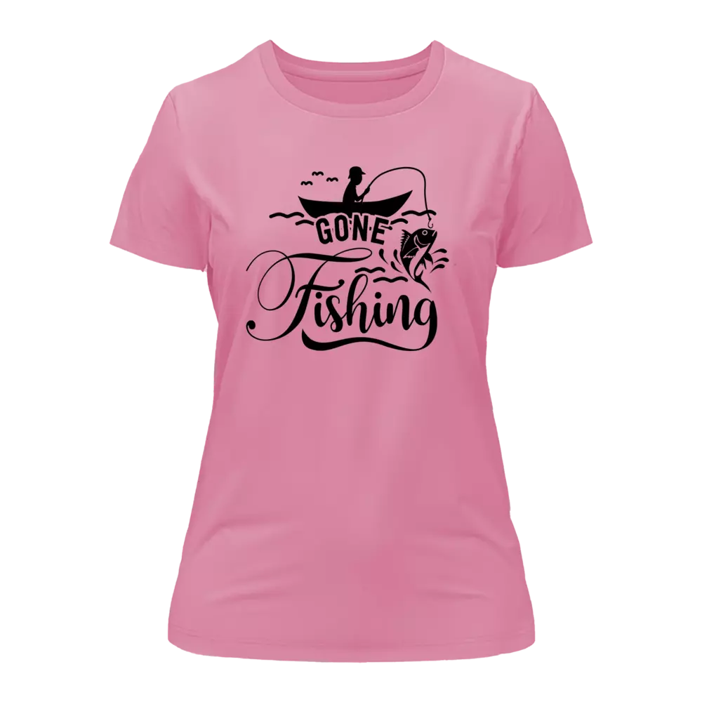 Outdoorzees Gone Fishing T-Shirt for Women