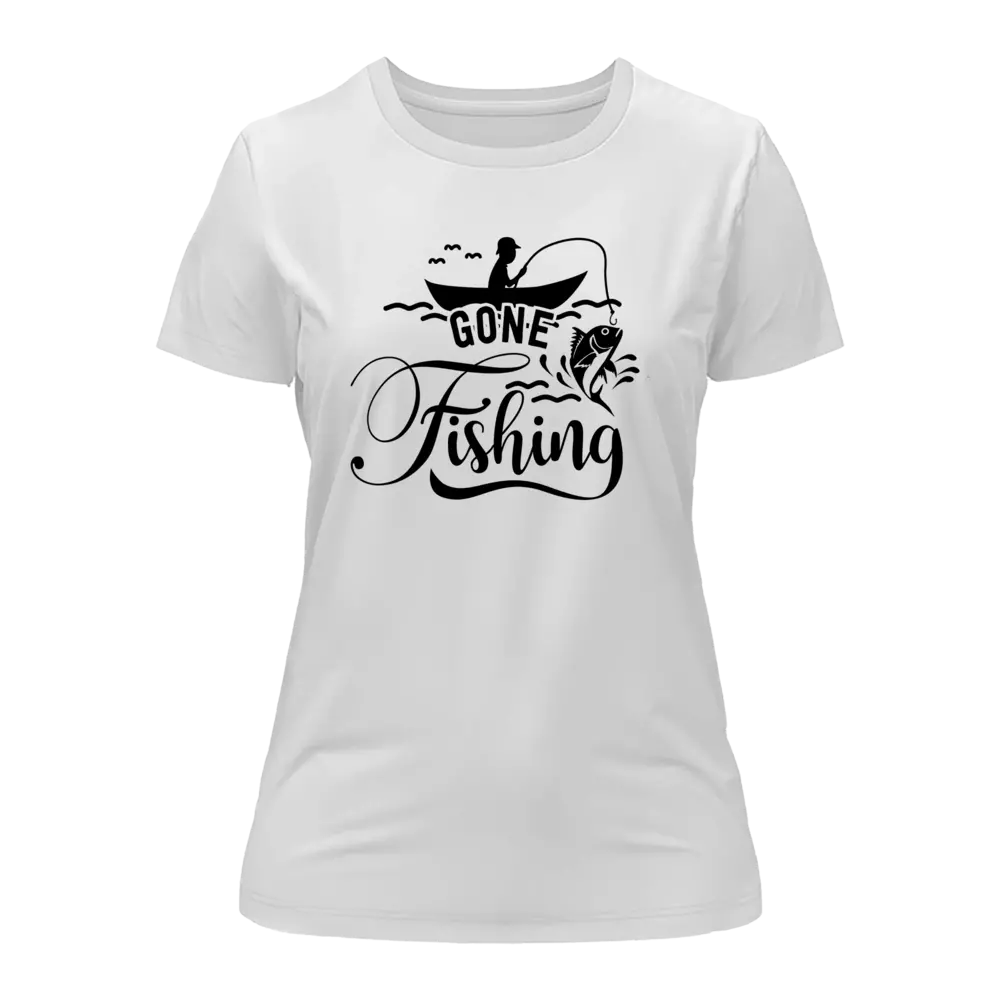Outdoorzees Gone Fishing T-Shirt for Women