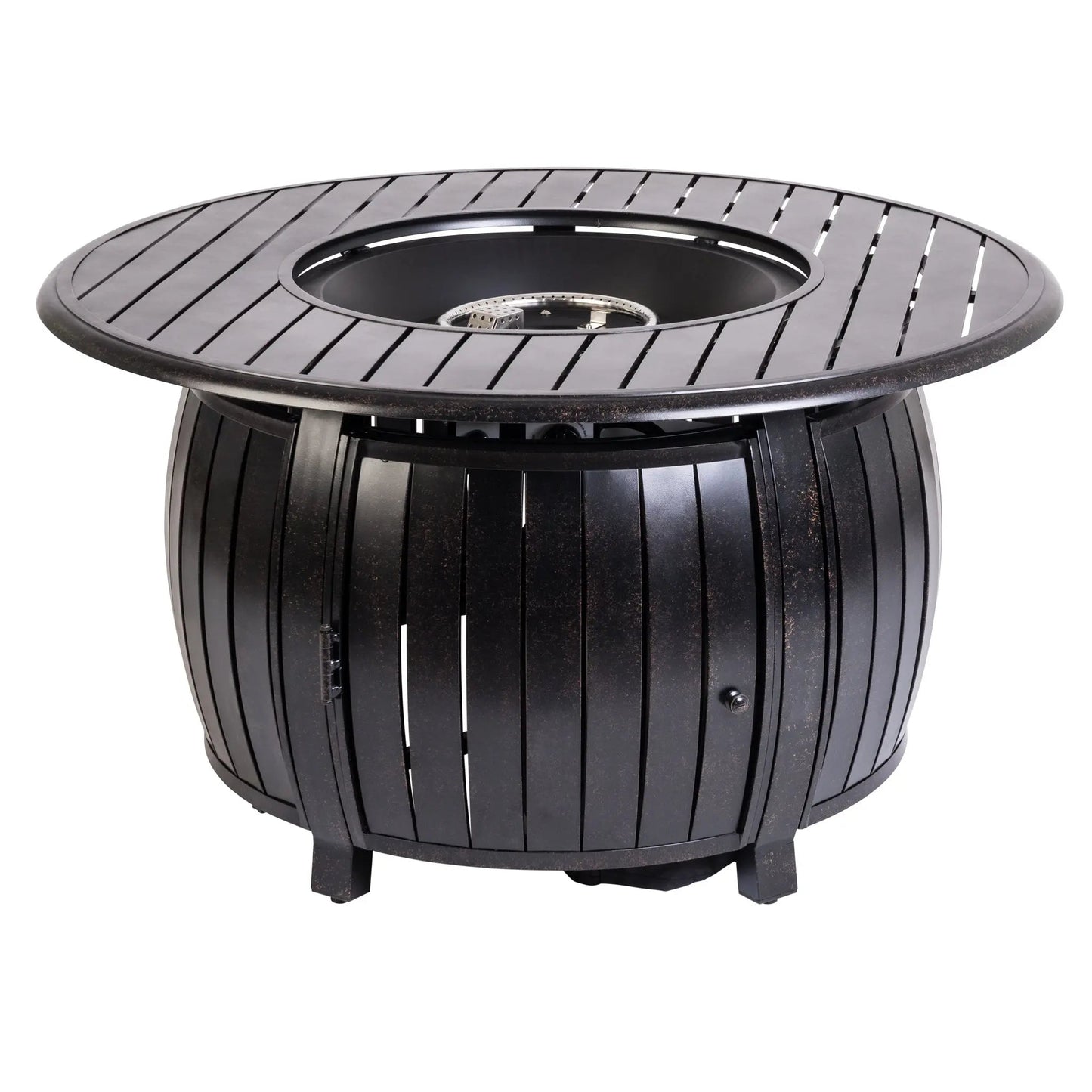 Balkene Home Grand Cooper 44" Round Aluminum Convertible Gas Fire Pit Table