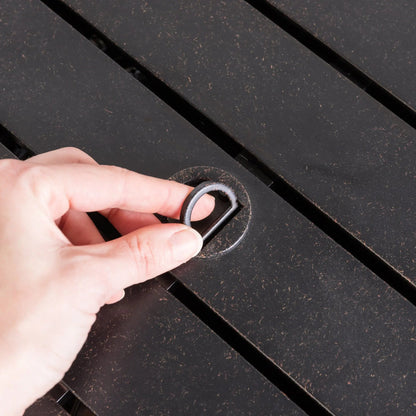 Balkene Home Grand Cooper 44" Round Aluminum Convertible Gas Fire Pit Table