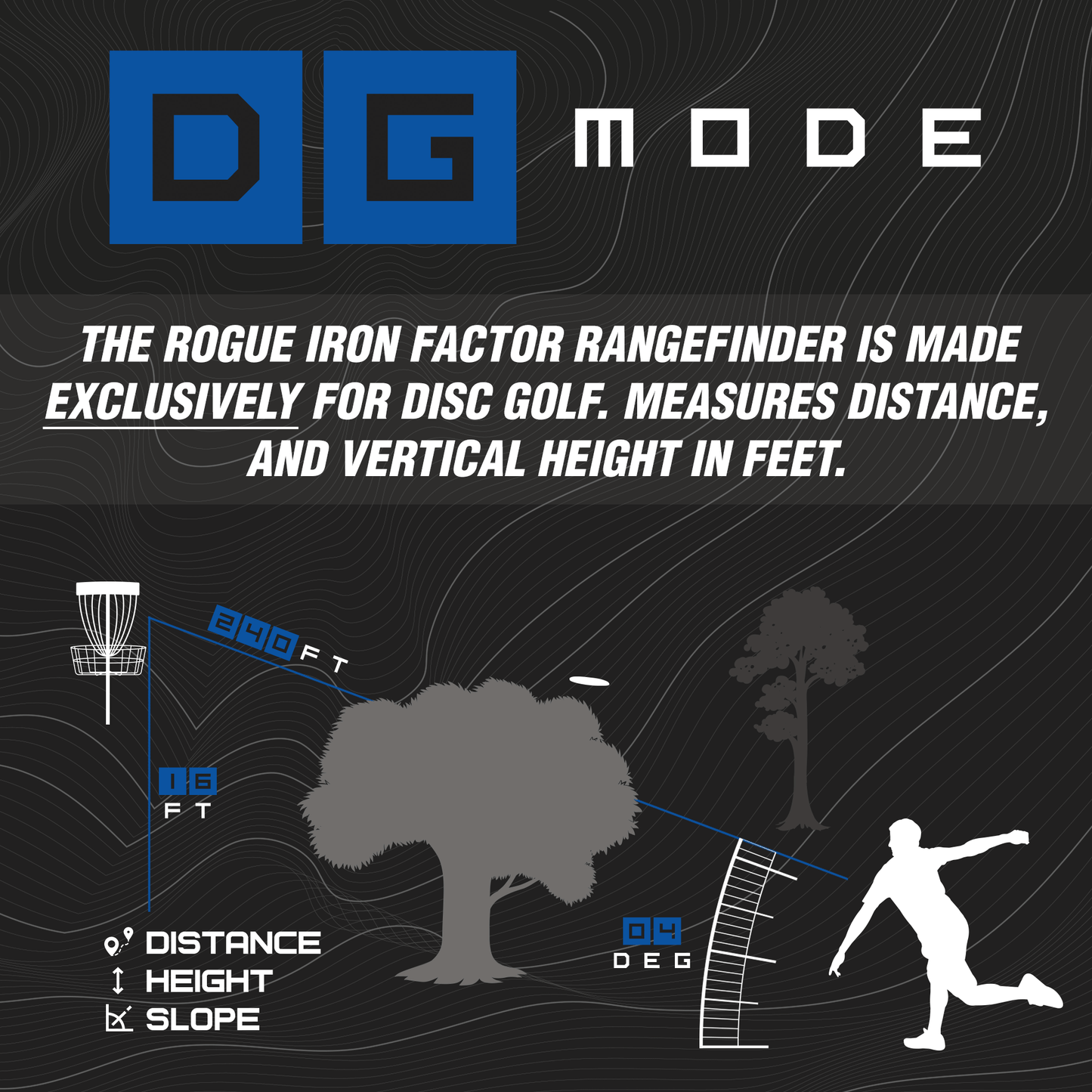 Rogue Iron  Factor Disc Golf Rangefinder