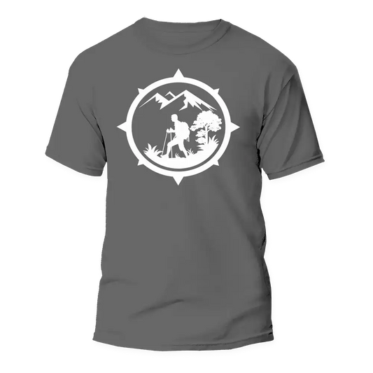 Outdoorzees Hiking Mountain Compass Man T-Shirt