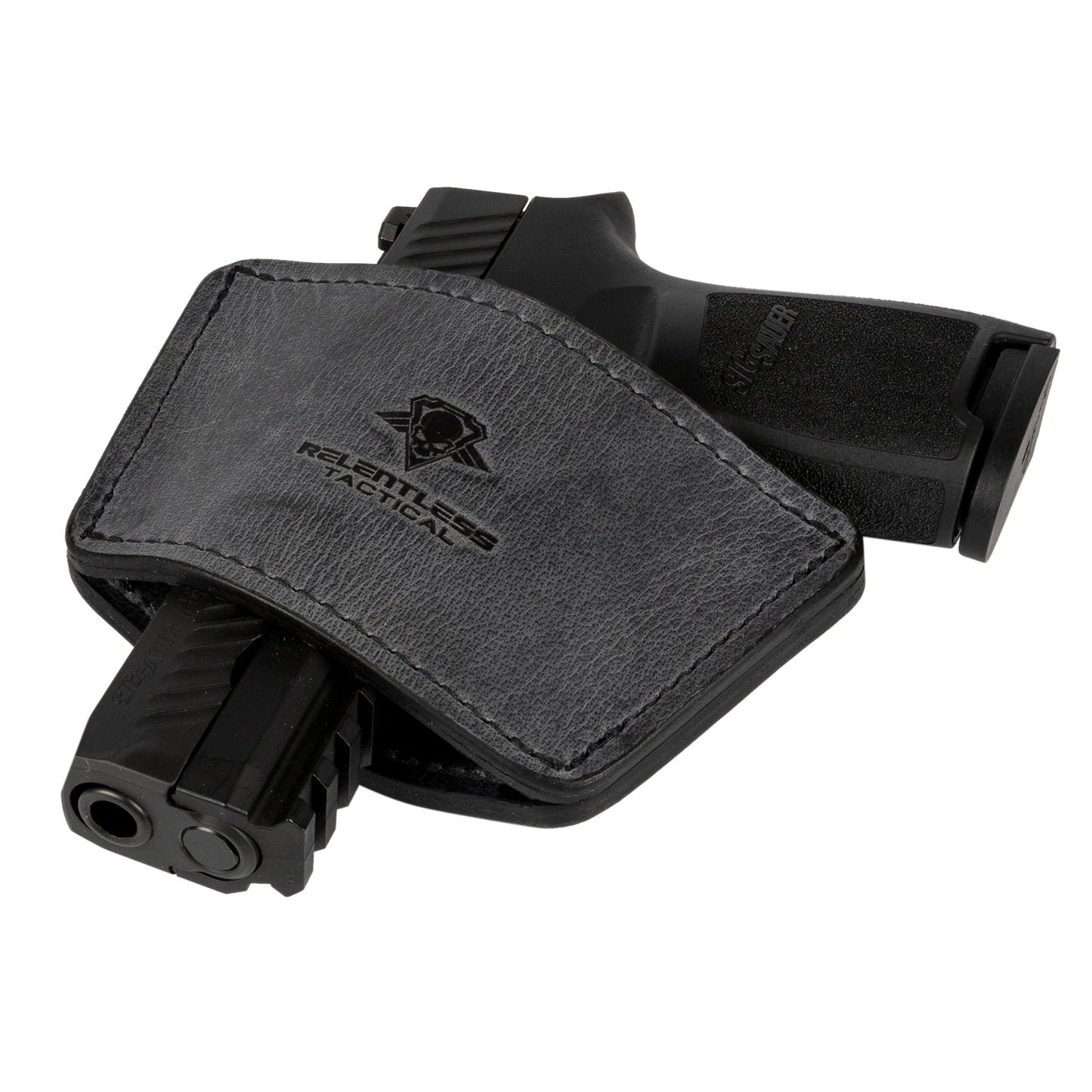 Relentless Tactical Dual Threat IWB / OWB Universal Belt Slide Holster | Made in USA | Ambidextrous Leather Holster