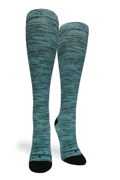 Crazy Compression Green Heather - (Standard & Extra Wide)