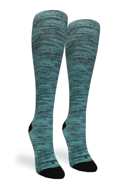 Crazy Compression Green Heather - (Standard & Extra Wide)