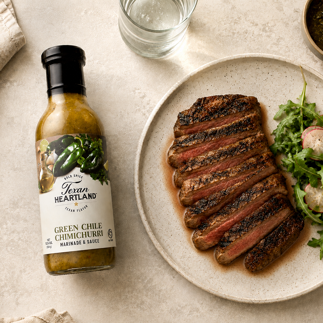 Texan Heartland Green Chile Chimichurri Marinade & Sauce