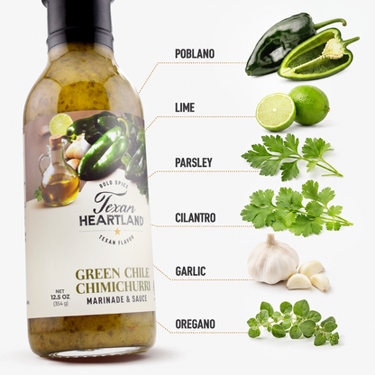 Texan Heartland Green Chile Chimichurri Marinade & Sauce