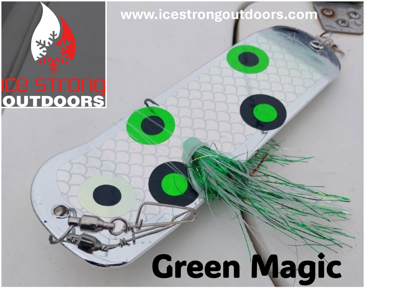 Ice Strong Outdoors - 8.5" Dual Fin Flasher Series - NEW 2026 Colors Released!