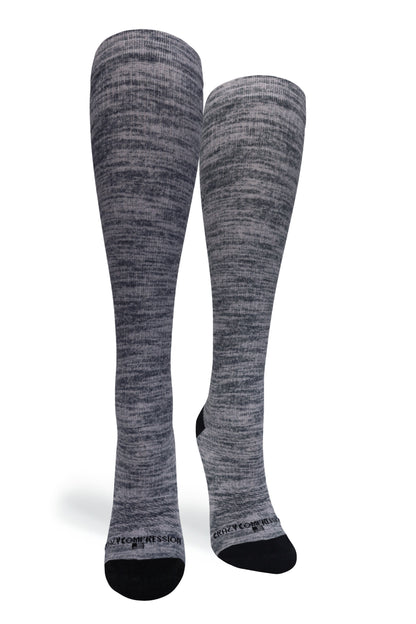 Crazy Compression Grey Heather - (Standard & Extra Wide)