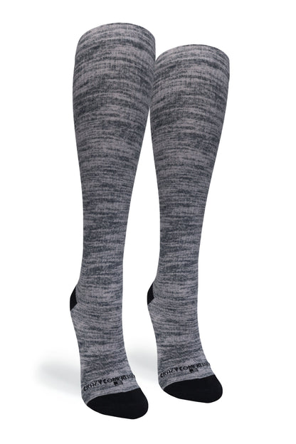 Crazy Compression Grey Heather - (Standard & Extra Wide)