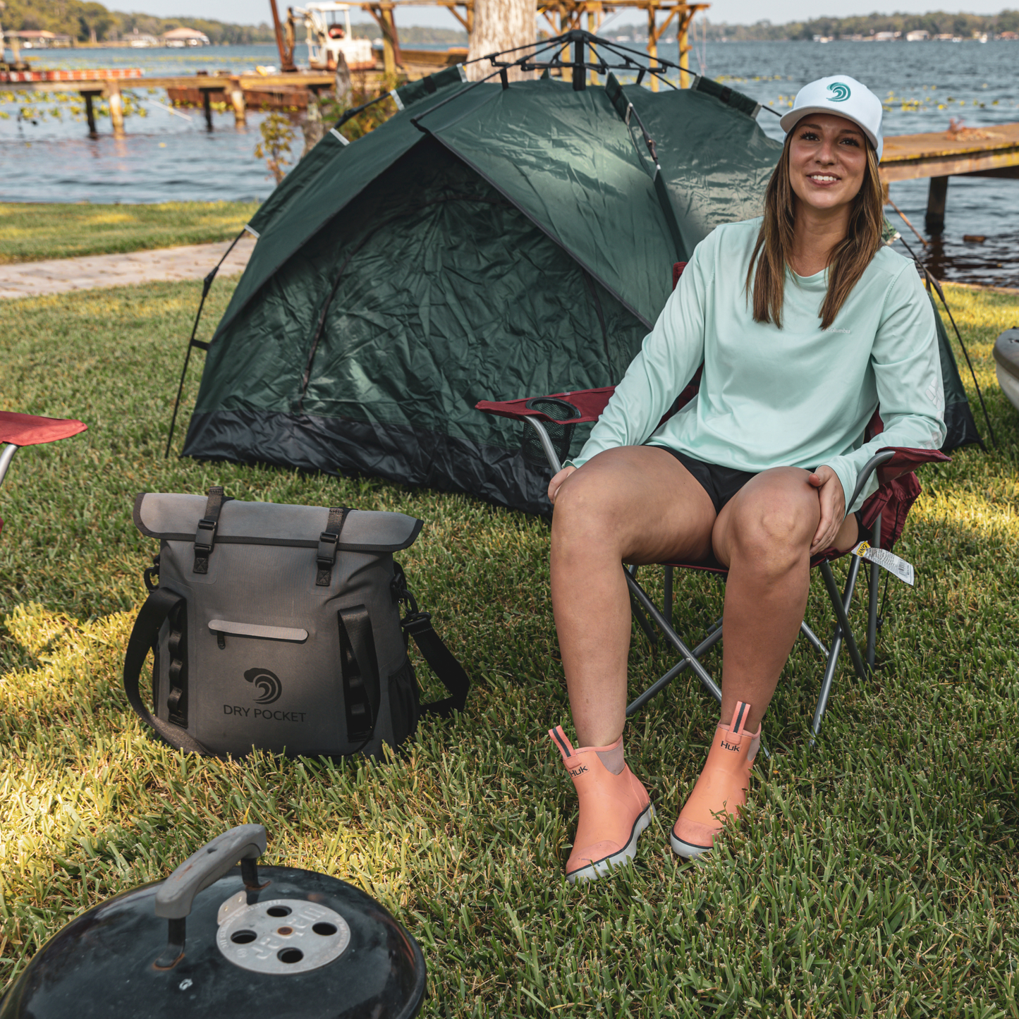 Dry Pocket Auto-Sealing, Waterproof, Floating, Scent Proof Tote Cooler