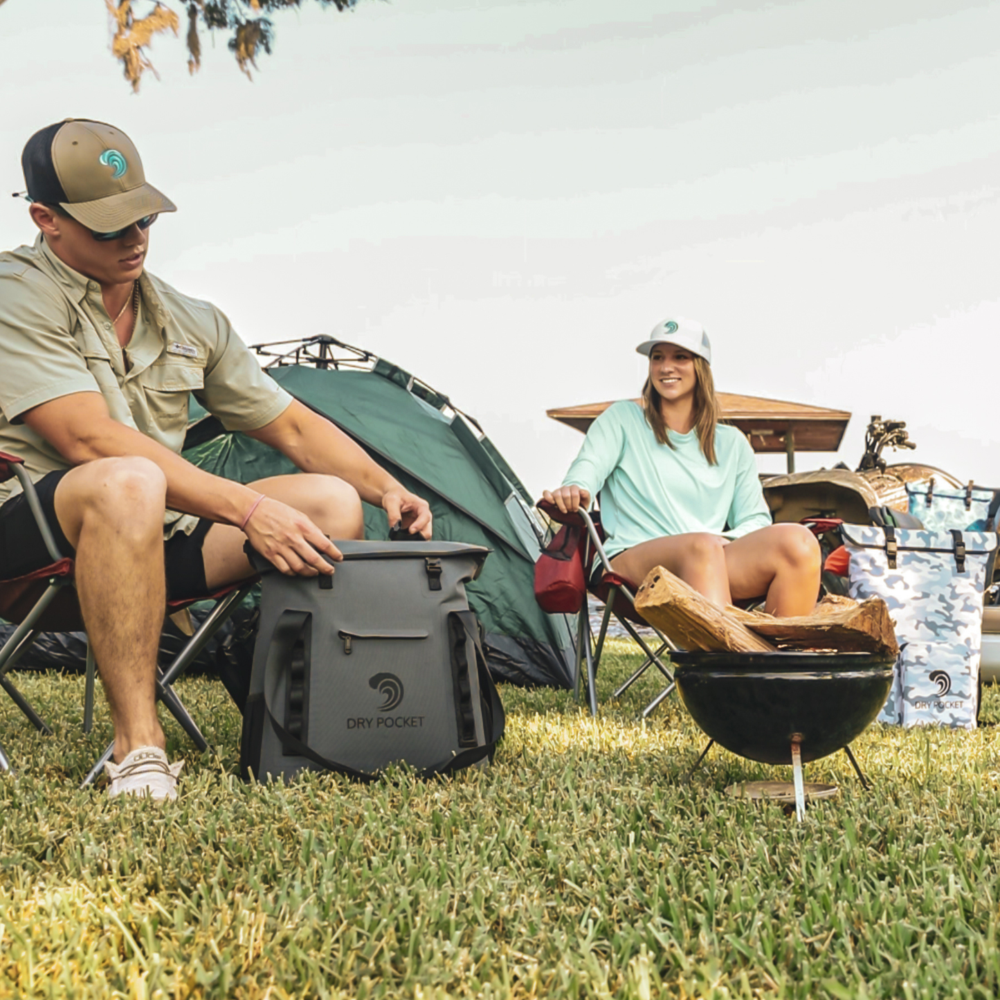 Dry Pocket Auto-Sealing, Waterproof, Floating, Scent Proof Tote Cooler