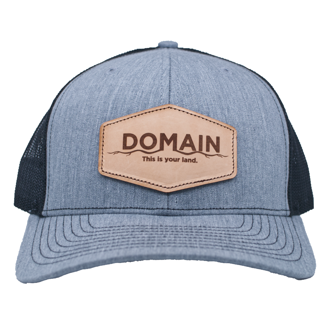 Domain Outdoor Heather & Black Patch Hat